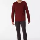 Schiesser Schiesser Pyjama Long terracotta brown 180271 58/3XL