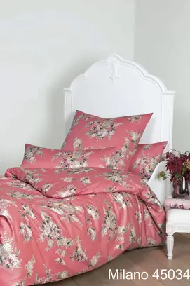 Janine Housse de couette Milano 45034/01 Teerose 140x200/220