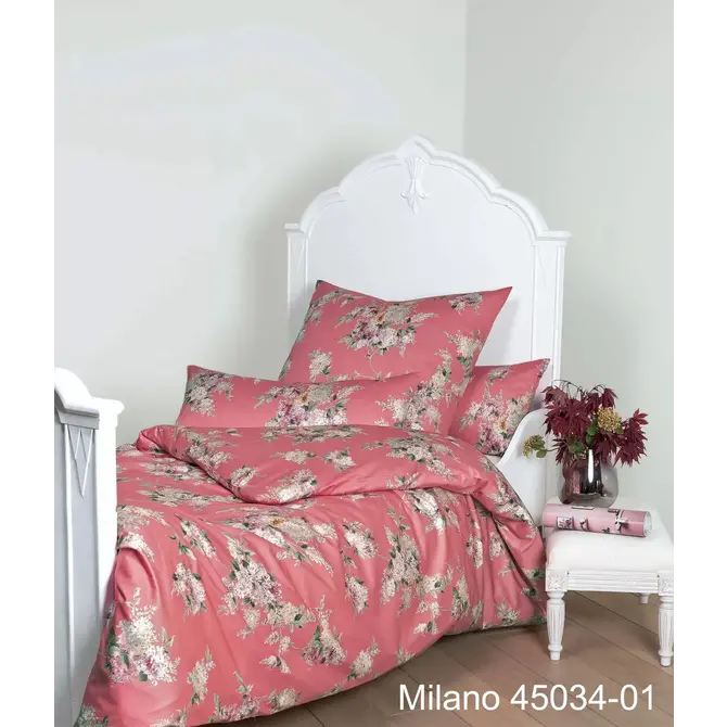 Janine Housse de couette Milano 45034/01 Teerose 140x200/220