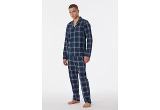 Schiesser Pyjama Long nightblue 180276 50/M