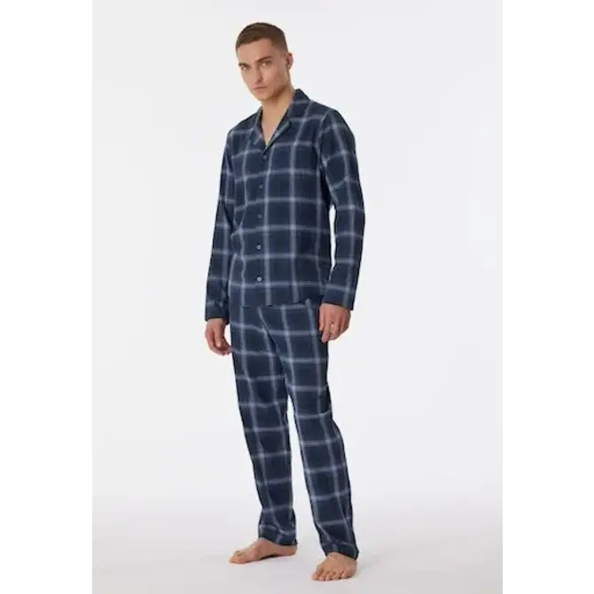 Schiesser Pyjama long bleu nuit 180276 50/M