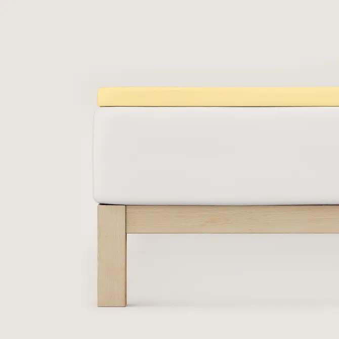 Schlafgut Pure Jersey Topper Hoeslaken XL - 180x200 - 200x220 164 Yellow Mid