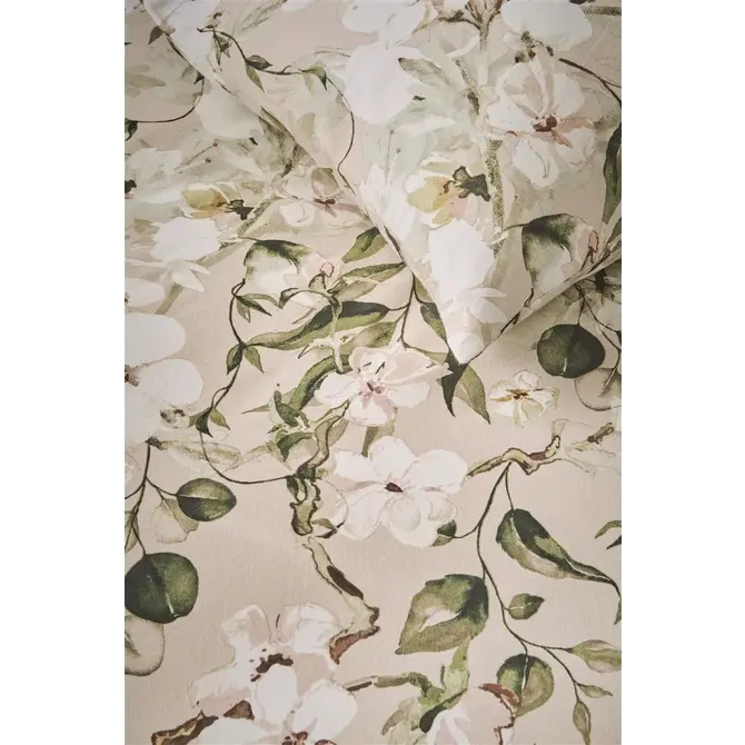 Ariande at Home - Housse de couette Autumn Blossom - Sable 200 x 200/220 cm