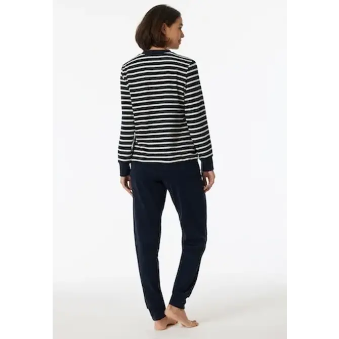 Schiesser Pyjama long bleu nuit 180116 50/5XL