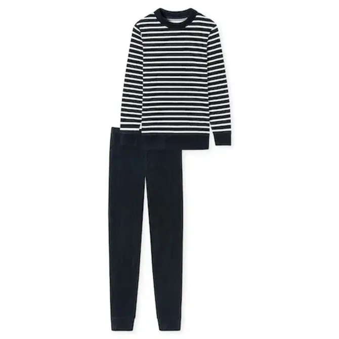 Schiesser Pyjama long bleu nuit 180116 50/5XL