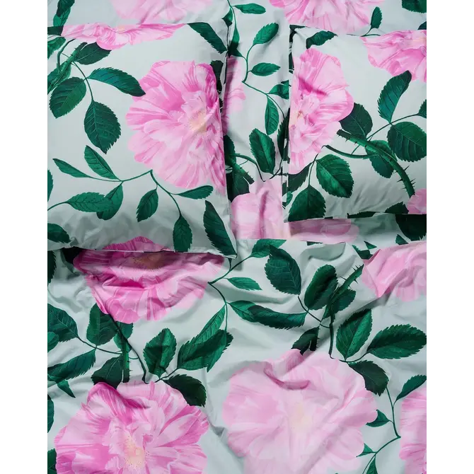 Covers & Co Bloom with a view Dekbedovertrek Misty green 240x200/220