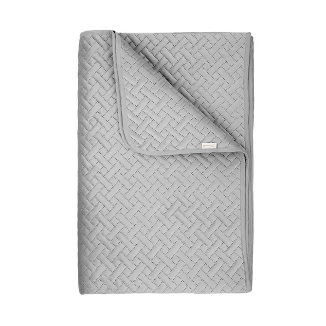 Yellow Audrey Bedsprei 180x260 Ash Grey