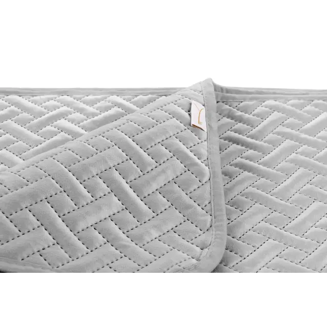 Yellow Audrey Bedsprei 180x260 Ash Grey