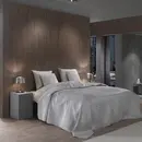 Heckett & Lane Couvre-lit Yellow Audrey 180x260 Ash Grey