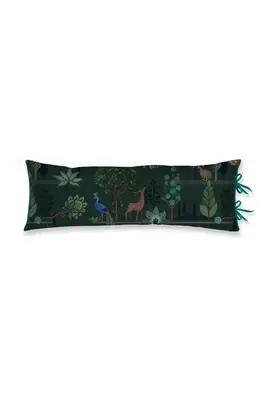 Pip Studio Alberi Lang Coussin décoratif Vert foncé 30x90 cm