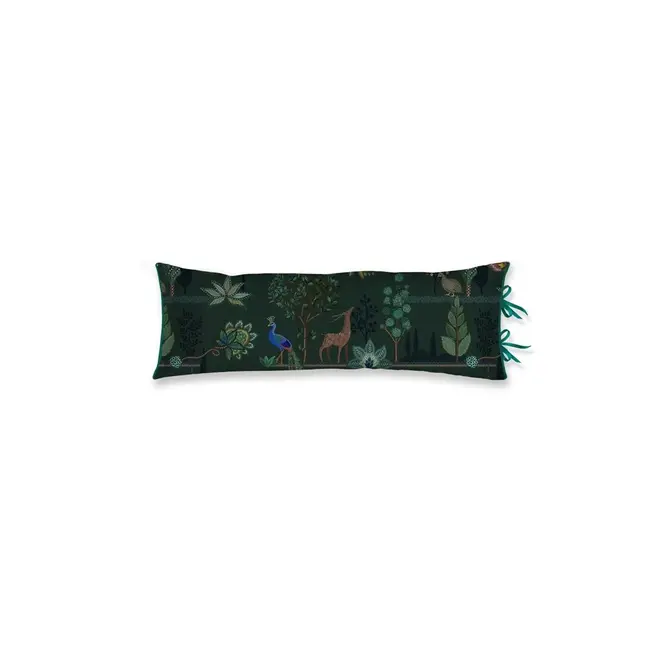 Pip Studio Alberi Lang Coussin décoratif Vert foncé 30x90 cm