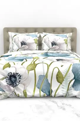Heckett & Lane Ninni Dekbedovertrek 200x200/220 Blue