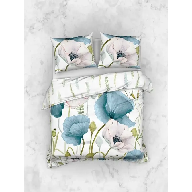 Heckett & Lane Ninni Housse de couette 200x200/220 Bleu