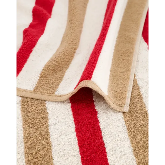 Cawö Coast  Douchelaken rot/natur 70/140