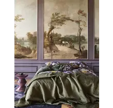 Essenza Leila  dekbedovertrek Forest green 2p set 200x220