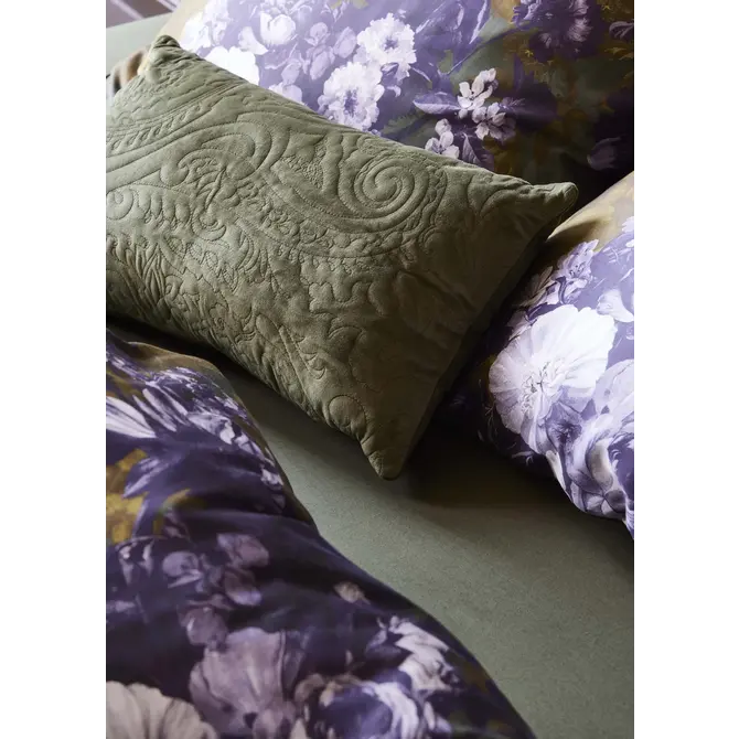 Essenza Leila housse de couette Forest green 2p set 200x220