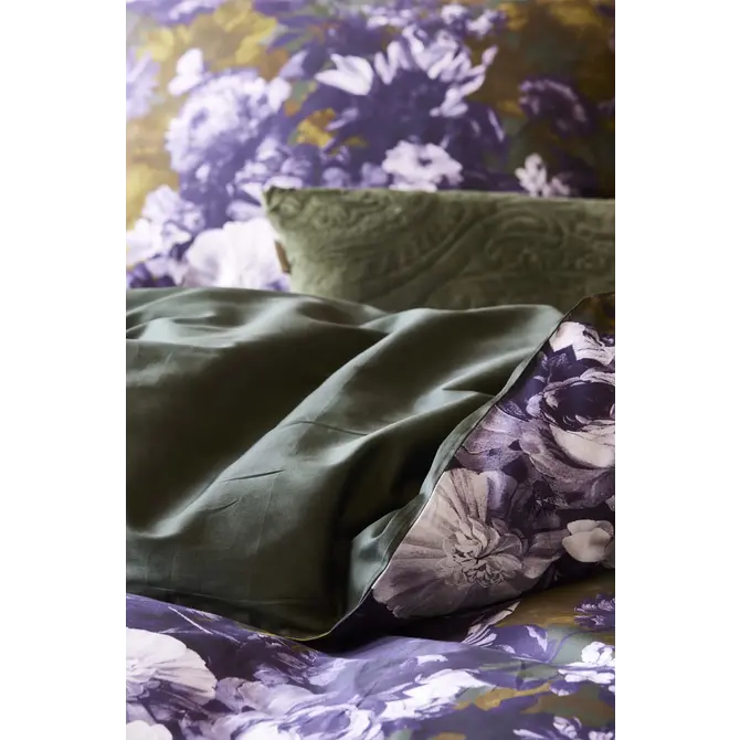 Essenza Leila housse de couette Forest green 2p set 200x220