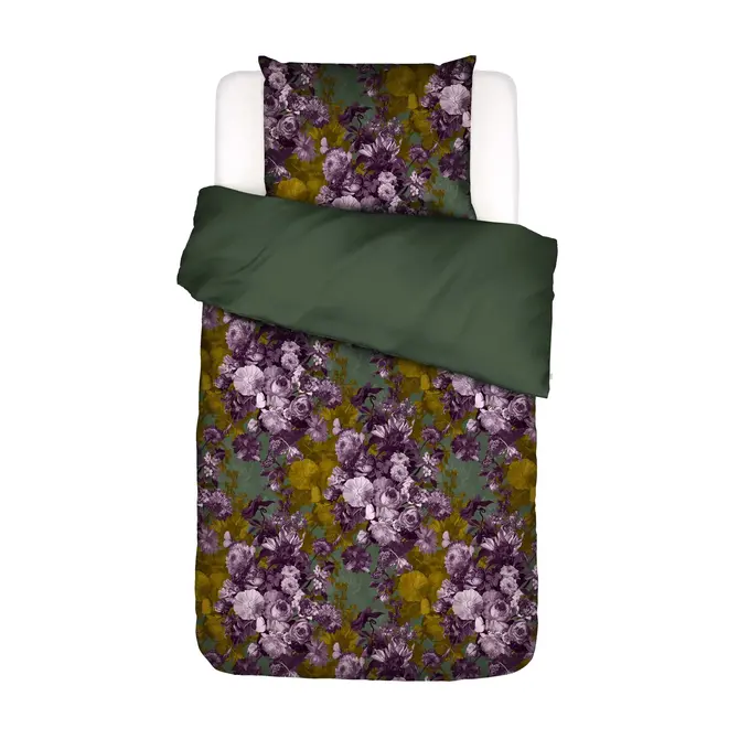 Essenza Leila  dekbedovertrek Forest green 2p set 200x220