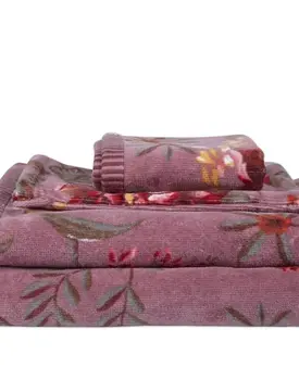 Pip Studio Secret Garden Douchelaken  Mauve 70x140 cm