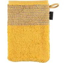 Cawo Two-Tone Washandje Curry 16x22