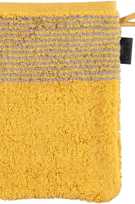 Cawo Two-Tone Washandje Curry 16x22