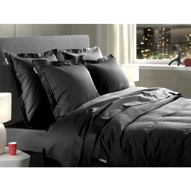 Heckett & Lane Banda Dekbedovertrek 240x200/220 Moonless Black