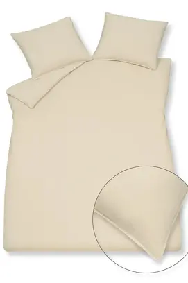 Vandyck Washed Cotton Duvet Cover Cream Tan 240x200/220