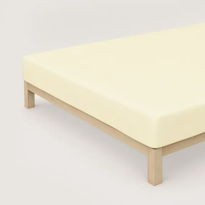 Schlafgut Drap-housse en pur jersey XL - 180x200 - 200x220 132 Yellow Light