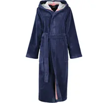 Cawö Peignoir à capuche 830 Doubleface marine 32/34