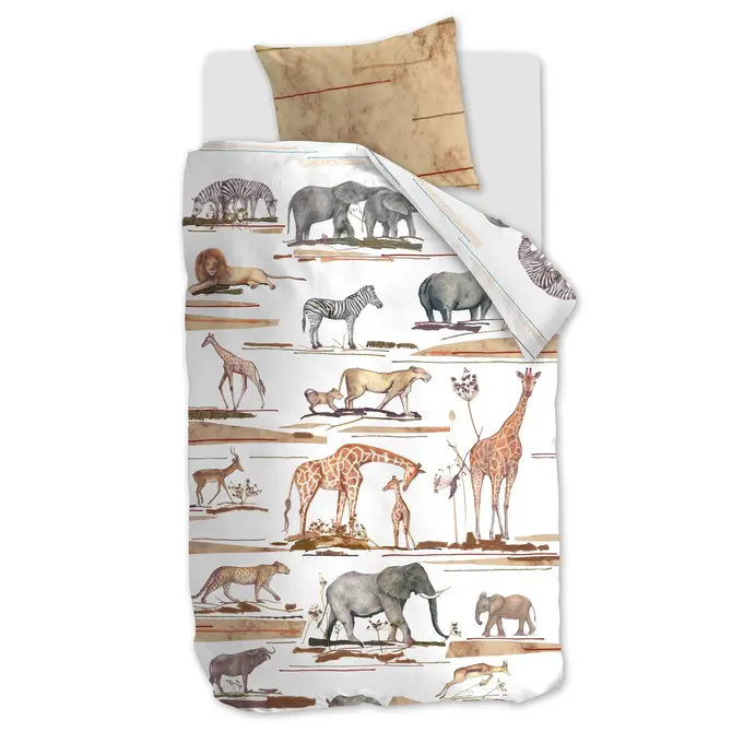 Beddinghouse Kids Big Five housse de couette - Natural 140 x 200/220 cm