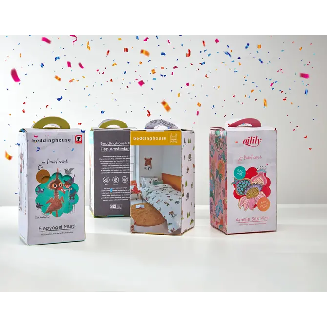 Beddinghouse Kids Big Five Dekbedovertrek - Naturel 140 x 200/220 cm