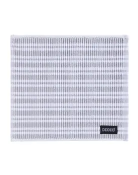 DDDDD vaatdoek Stripe light grey 30 x 30 cm