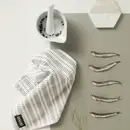 DDDDD DDDDD vaatdoek Stripe light grey 30 x 30 cm