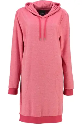 Cawö Long Hoodie 818 Koralle M pour femme