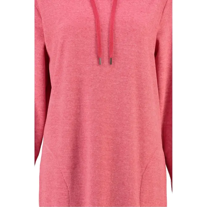 Cawö Dames Lange Hoodie 818 Koralle  M Cawö Dames Lange Hoodie 818 Koralle  M