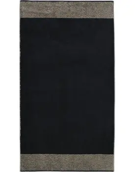 Cawö Two-Tone  Handdoek schwarz 50/100