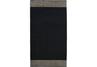 Cawö Two-Tone Towel schwarz 50/100