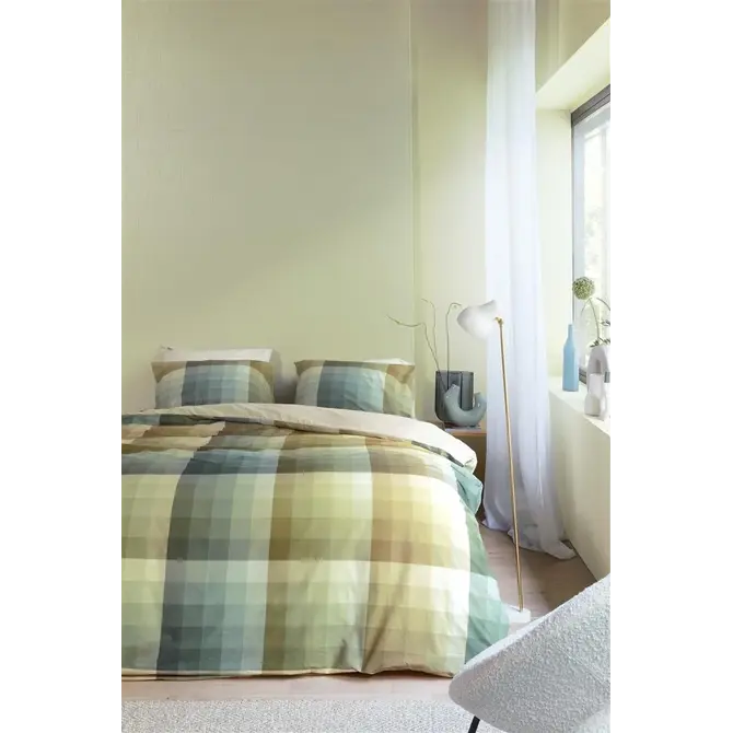 Beddinghouse Dekbedovertrek Dorian Grey Green 200x200/220 cm