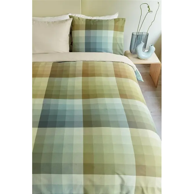 Beddinghouse Dekbedovertrek Dorian Grey Green 200x200/220 cm