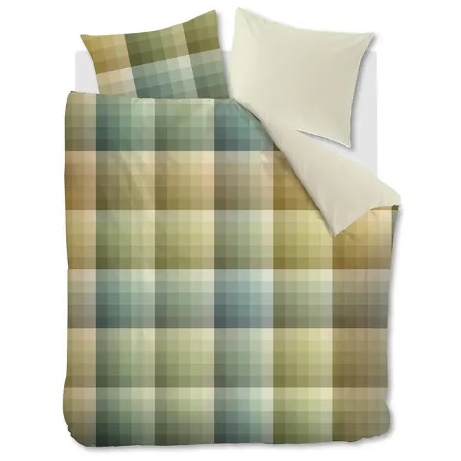 Beddinghouse Dekbedovertrek Dorian Grey Green 200x200/220 cm