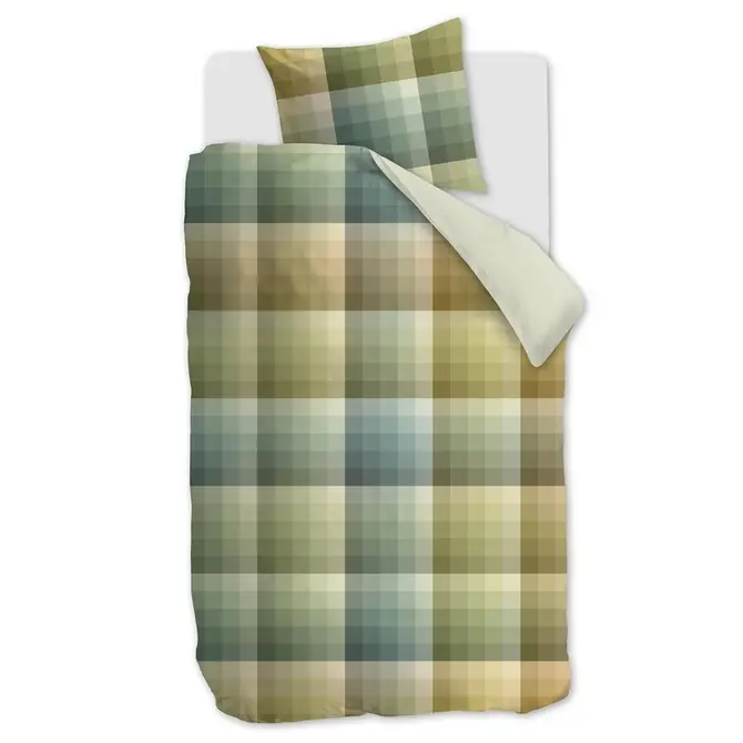 Beddinghouse Dekbedovertrek Dorian Grey Green 200x200/220 cm