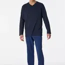 Schiesser Schiesser Pyjama long bleu nuit 180251 48/S