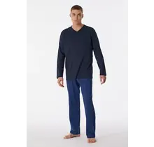Schiesser Pyjama long bleu nuit 180251 48/S