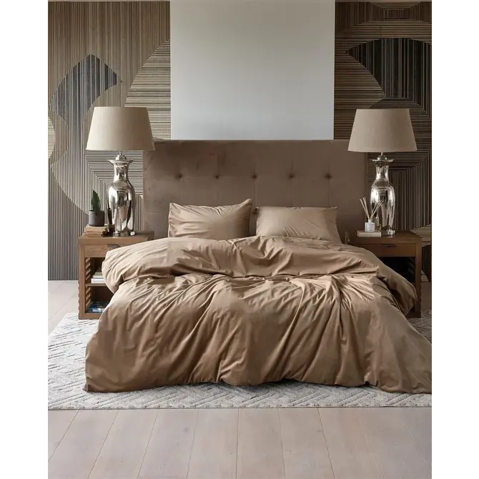 Riviera Maison Estate Housse de couette - Dark Sand 140 x 200/220 cm + 1x 60 x 70 cm