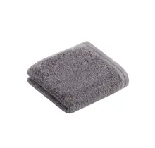 Serviette de toilette Vossen Vegan Life dunkelgrau 40x60