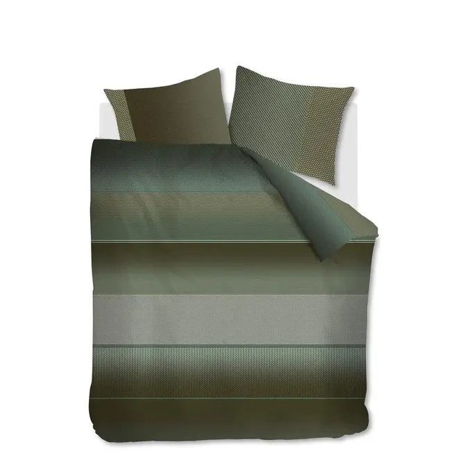 Kardol & Verstraten Enveloppe de couette Shade Green 200x200/220 Kardol & Verstraten Enveloppe de couette Shade Green 200x200/220