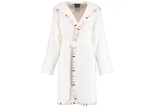 Cawö Dames Badjas 3345 Weiss-weiss  44