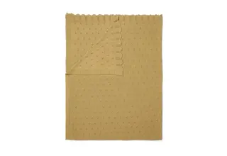 Essenza knitted Ajour plaid Fern yellow 130x170