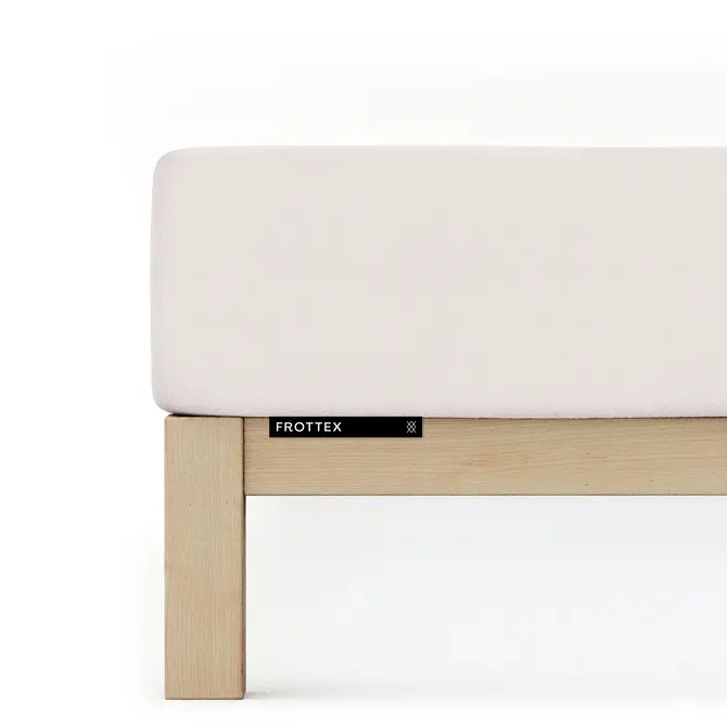 Schlafgut Drap-housse éponge S - 90x190 - 100x200 744 Sand Light