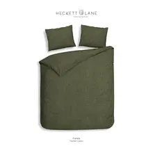 Heckett & Lane Franela Housse de couette 200x200/220 Hunter Green